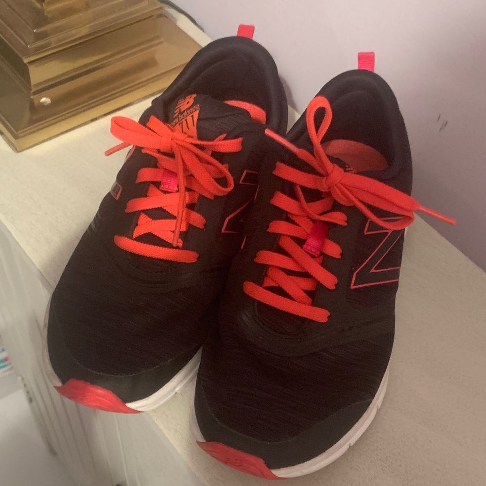 New Balance Black and Hot Pink Athletic Shoes